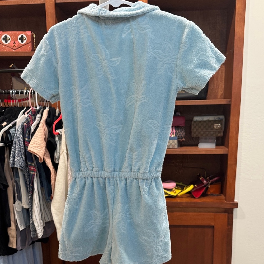 Lilly Pulitzer Light Blue Terry Romper - Picture 3 of 3